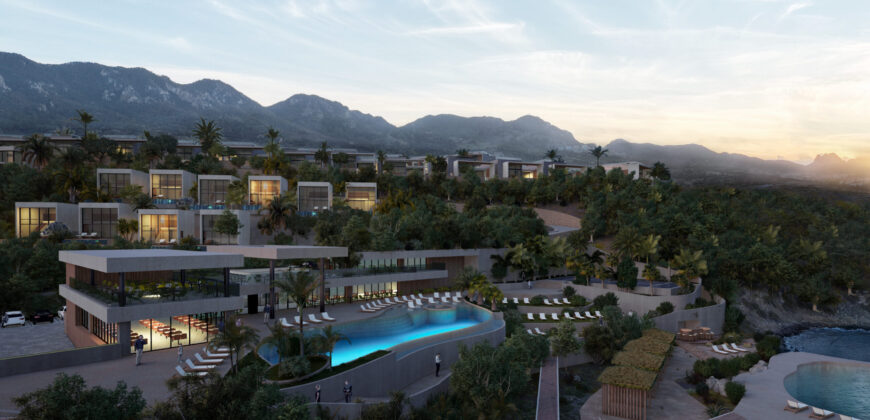 Severní Kypr, Esentepe – Luxusní Apatmán 1+1 v resortu Casa del Mare