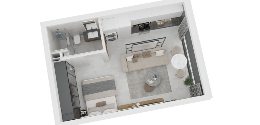 Severní Kypr – Studio penthouse v luxusním resortu Casa del Mare