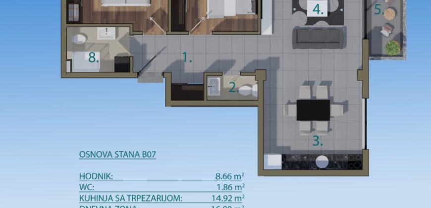 Černá Hora, Cheluge, Bar – Nové byty ve výstavbě