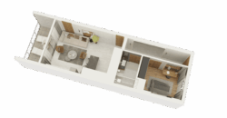 Severní Kypr, Esentepe – Luxusní Apatmán 1+1 v resortu Casa del Mare